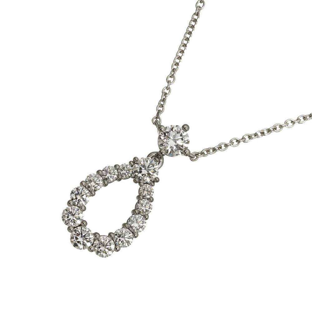 Harry Winston HW Loop Medium Diamond Necklace 41cm Platinum